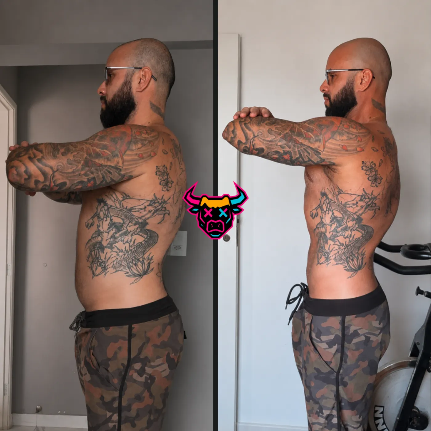 Transformação 5 — antes e depois